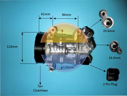 Auto Air Gloucester 14-9784P - Kompressor, kondisioner furqanavto.az