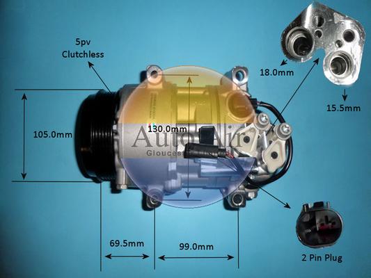 Auto Air Gloucester 14-9728P - Kompressor, kondisioner furqanavto.az