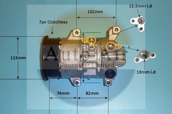 Auto Air Gloucester 14-6208P - Kompressor, kondisioner furqanavto.az