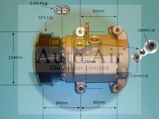 Auto Air Gloucester 14-0187P - Kompressor, kondisioner furqanavto.az