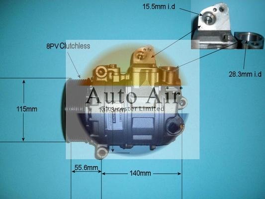 Auto Air Gloucester 14-0267R - Kompressor, kondisioner furqanavto.az