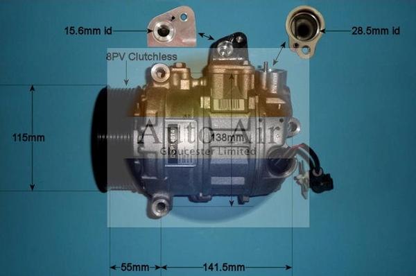 Auto Air Gloucester 14-0267 - Kompressor, kondisioner furqanavto.az