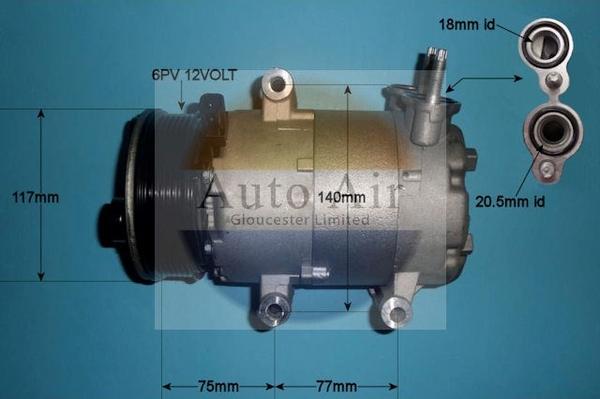 Auto Air Gloucester 14-0232P - Kompressor, kondisioner furqanavto.az