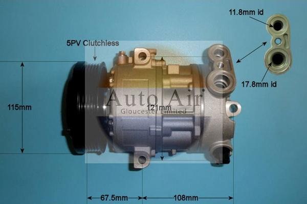 Auto Air Gloucester 14-1446P - Kompressor, kondisioner furqanavto.az