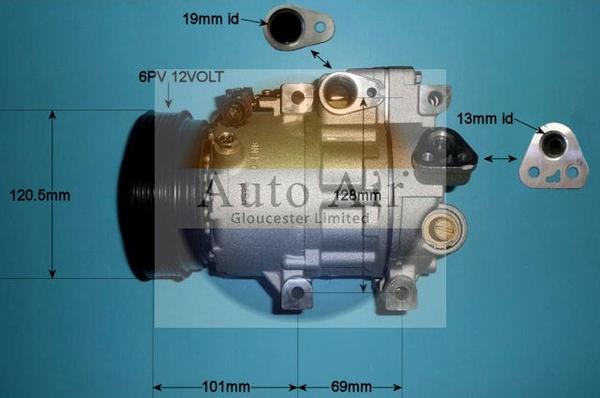 Auto Air Gloucester 14-1513P - Kompressor, kondisioner furqanavto.az