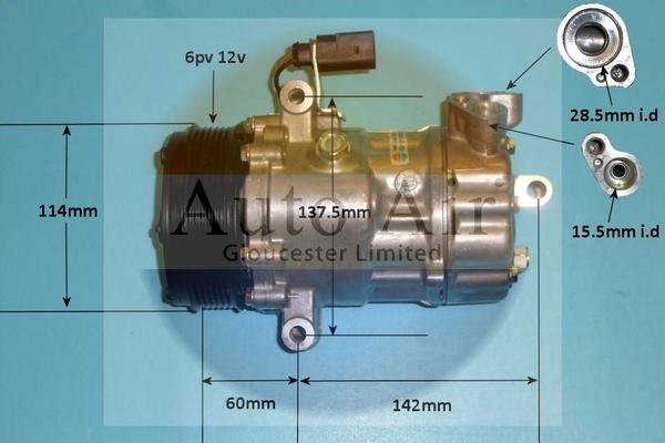 Auto Air Gloucester 14-1057P - Kompressor, kondisioner furqanavto.az