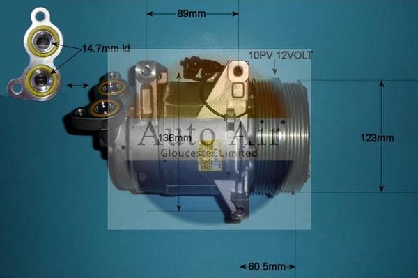 Auto Air Gloucester 14-1000 - Kompressor, kondisioner furqanavto.az