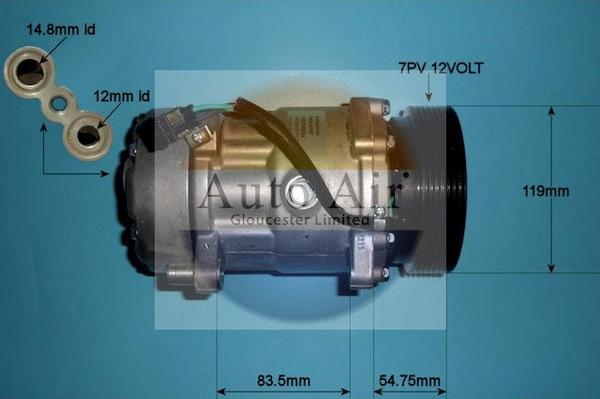 Auto Air Gloucester 14-1102P - Kompressor, kondisioner furqanavto.az