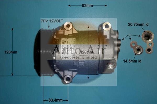 Auto Air Gloucester 14-1115 - Kompressor, kondisioner furqanavto.az