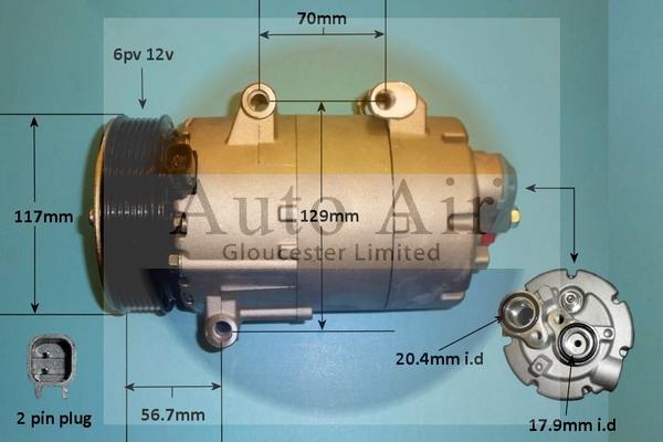 Auto Air Gloucester 14-1139P - Kompressor, kondisioner furqanavto.az