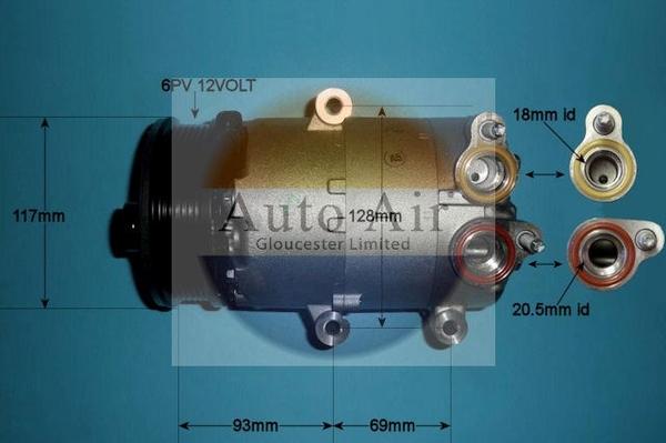 Auto Air Gloucester 14-1138 - Kompressor, kondisioner furqanavto.az