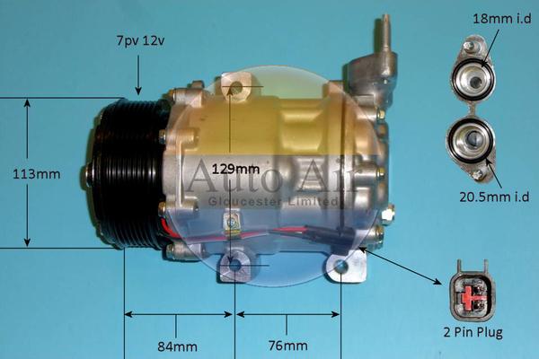 Auto Air Gloucester 14-1834P - Kompressor, kondisioner furqanavto.az