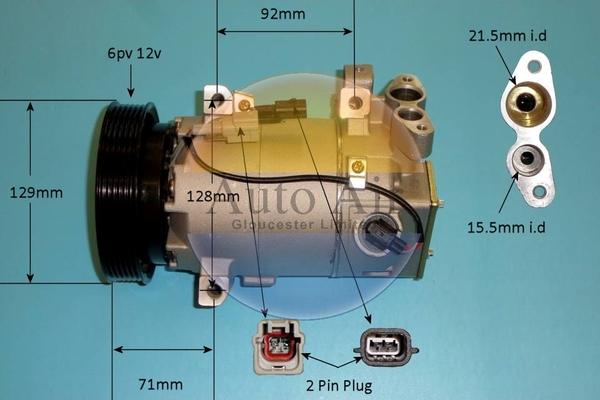 Auto Air Gloucester 14-1357P - Kompressor, kondisioner furqanavto.az