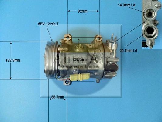 Auto Air Gloucester 14-1309P - Kompressor, kondisioner furqanavto.az