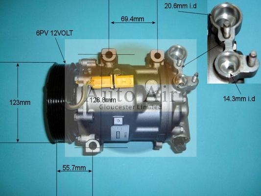 Auto Air Gloucester 14-1311R - Kompressor, kondisioner furqanavto.az