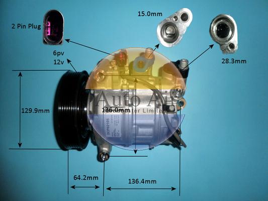 Auto Air Gloucester 14-1257P - Kompressor, kondisioner furqanavto.az