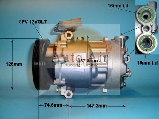 Auto Air Gloucester 14-1213R - Kompressor, kondisioner furqanavto.az