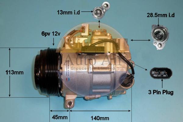 Auto Air Gloucester 14-1280P - Kompressor, kondisioner furqanavto.az