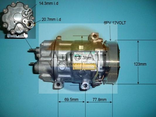 Auto Air Gloucester 14-1270 - Kompressor, kondisioner furqanavto.az