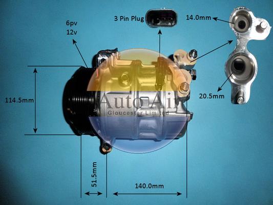 Auto Air Gloucester 14-1769 - Kompressor, kondisioner furqanavto.az