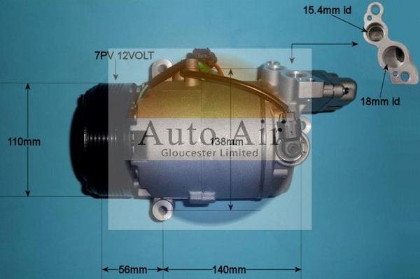 Auto Air Gloucester 14-2084P - Kompressor, kondisioner furqanavto.az