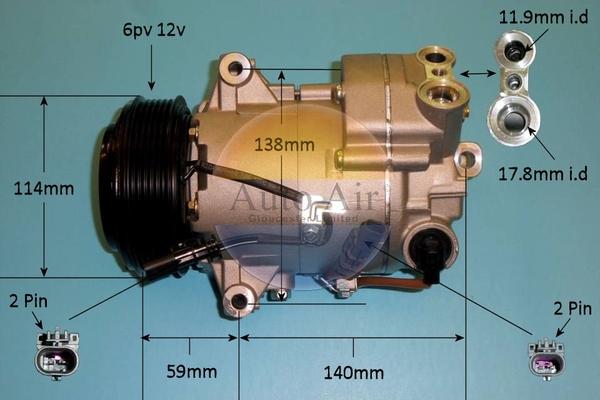 Auto Air Gloucester 14-7479P - Kompressor, kondisioner furqanavto.az