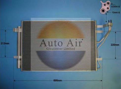 Auto Air Gloucester 16-9966 - Kondenser, kondisioner furqanavto.az