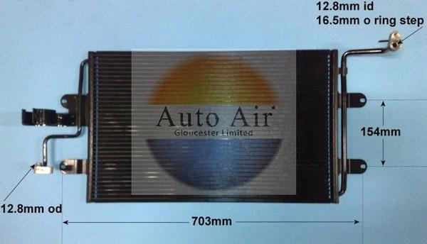 Auto Air Gloucester 16-9560A - Kondenser, kondisioner furqanavto.az