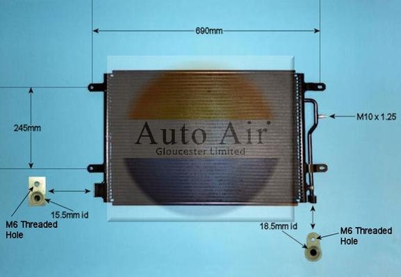 Auto Air Gloucester 16-9698 - Kondenser, kondisioner furqanavto.az