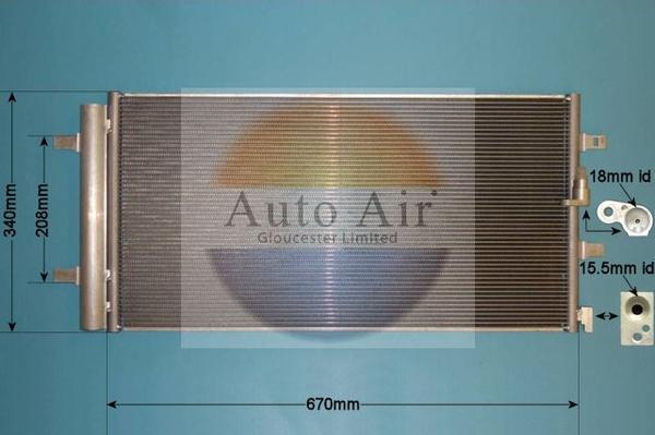 Auto Air Gloucester 16-9821 - Kondenser, kondisioner furqanavto.az