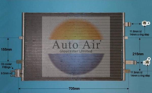 Auto Air Gloucester 16-1049 - Kondenser, kondisioner furqanavto.az