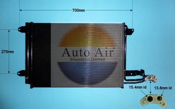 Auto Air Gloucester 16-1054A - Kondenser, kondisioner furqanavto.az