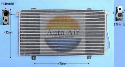 Auto Air Gloucester 16-1089A - Kondenser, kondisioner furqanavto.az