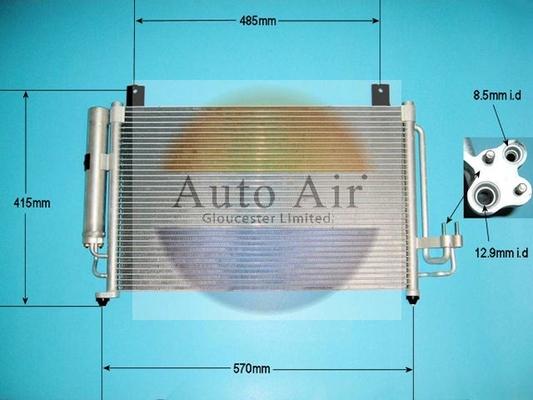 Auto Air Gloucester 16-1079 - Kondenser, kondisioner furqanavto.az