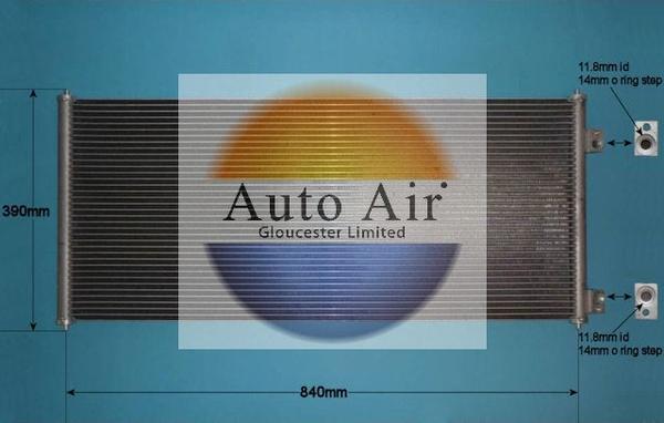 Auto Air Gloucester 16-1135A - Kondenser, kondisioner furqanavto.az