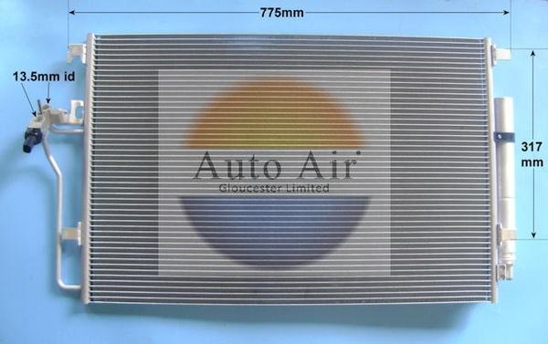 Auto Air Gloucester 16-1381A - Kondenser, kondisioner furqanavto.az