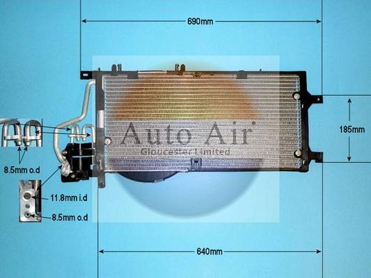 Auto Air Gloucester 16-1244 - Kondenser, kondisioner furqanavto.az