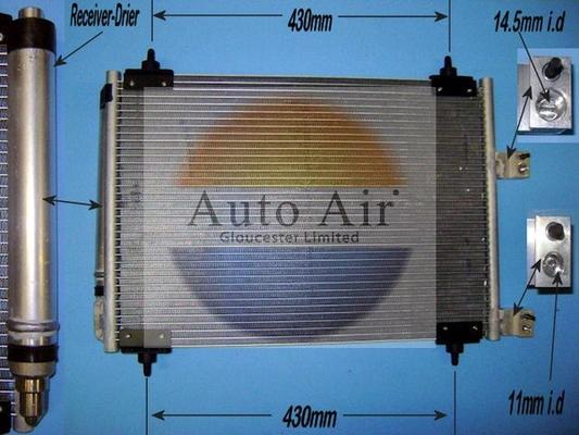 Auto Air Gloucester 16-1252A - Kondenser, kondisioner furqanavto.az