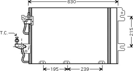 Autoclima 30311505CP - Kondenser, kondisioner furqanavto.az