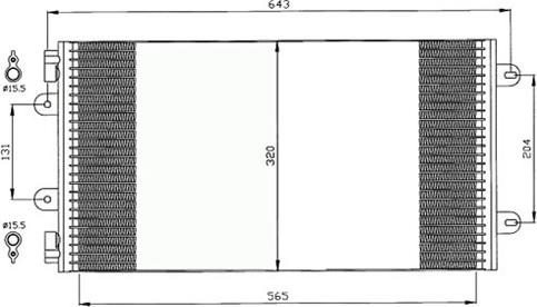 Autoclima 30311395CP - Kondenser, kondisioner furqanavto.az