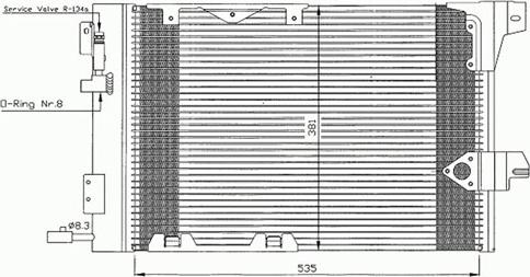 Autoclima 30311383CP - Kondenser, kondisioner furqanavto.az