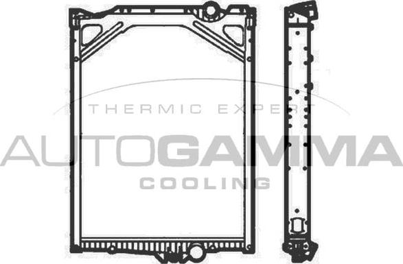 Autogamma 404990 - Radiator, mühərrikin soyudulması furqanavto.az