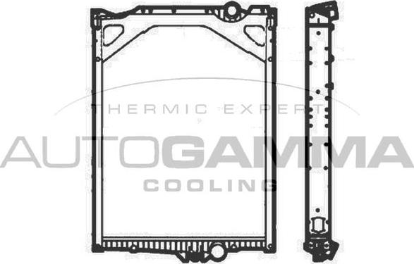 Autogamma 404986 - Radiator, mühərrikin soyudulması furqanavto.az