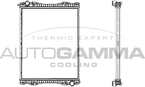 Autogamma 404848 - Radiator, mühərrikin soyudulması furqanavto.az