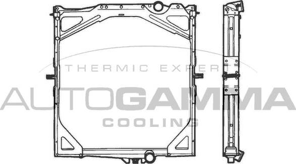 Autogamma 400668 - Radiator, mühərrikin soyudulması furqanavto.az