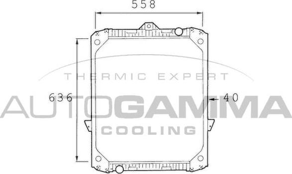 Autogamma 400216 - Radiator, mühərrikin soyudulması furqanavto.az