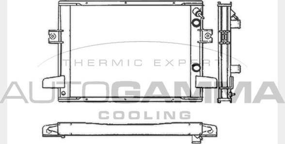 Autogamma 400760 - Radiator, mühərrikin soyudulması furqanavto.az