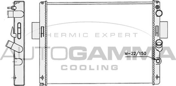 Autogamma 400768 - Radiator, mühərrikin soyudulması furqanavto.az