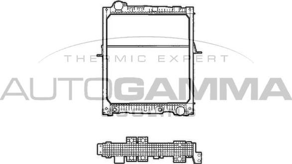 Autogamma 401470 - Radiator, mühərrikin soyudulması furqanavto.az