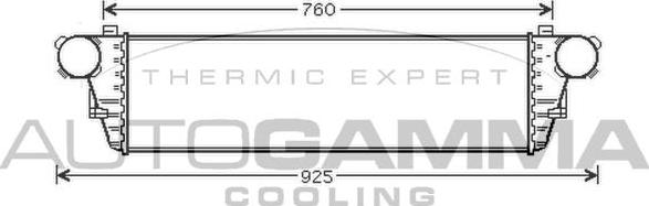 Autogamma 104497 - Intercooler, şarj cihazı furqanavto.az